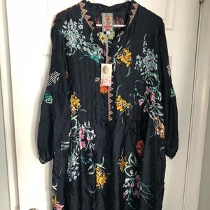 Johnny Was Silk Floral Dress Dress NWT